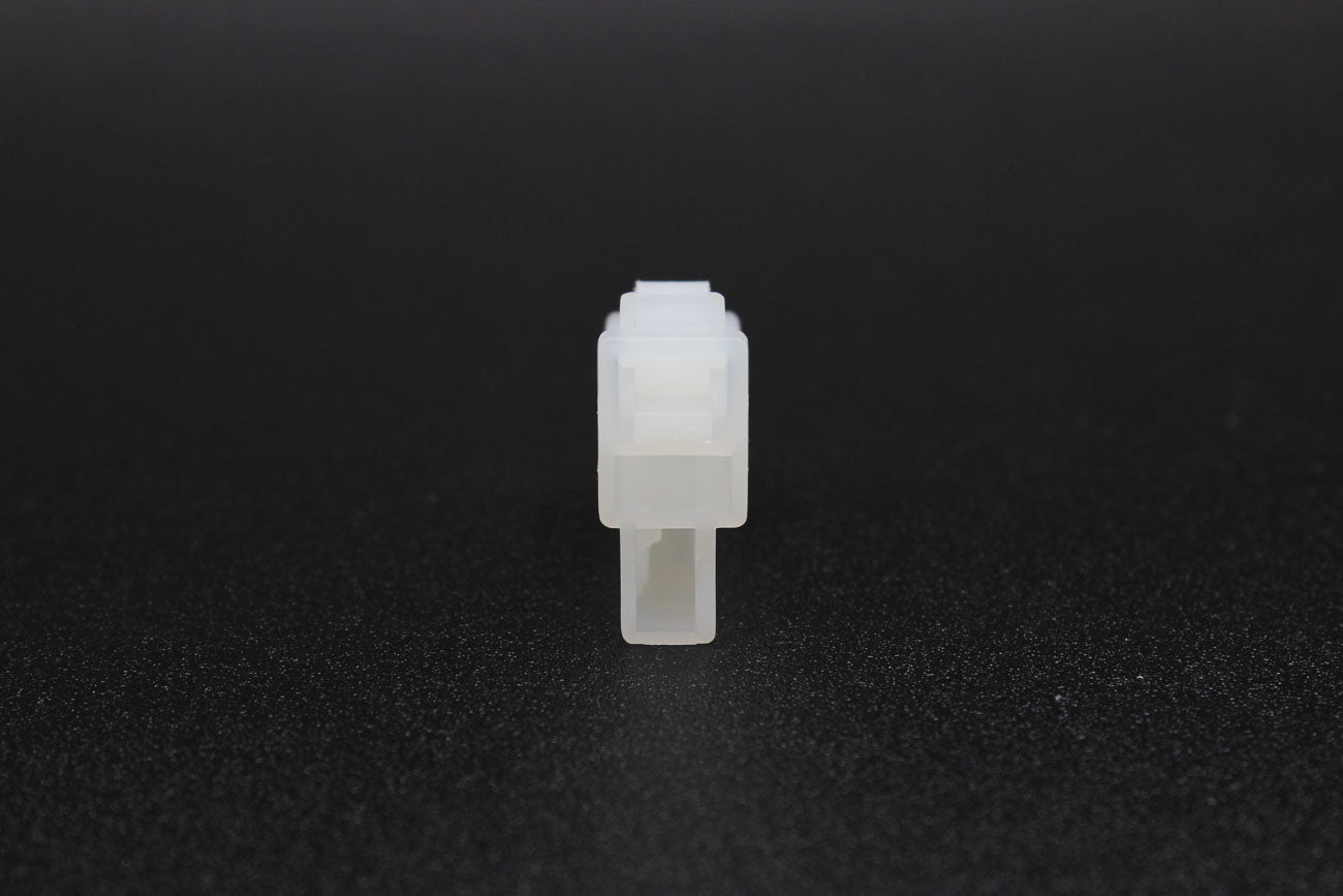 Sumitomo Female 250 White - 2 Terminal in Style: Flying Lead. Sumitomo 250 in White. These connectors are typically found in OEM applications and are available as a connector only or as a flying lead. An extra terminal is included with every connector, be