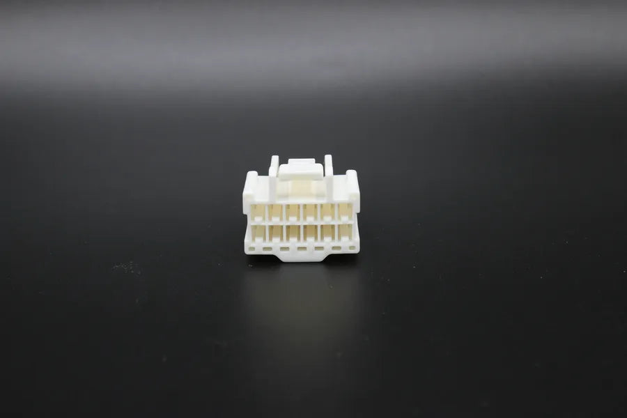 Sumitomo Female White - 12 Terminal in Style: Flying Lead. Sumitomo in White. These connectors are typically found in OEM applications and are available as a connector only or as a flying lead. An extra terminal is included with every connector, because m
