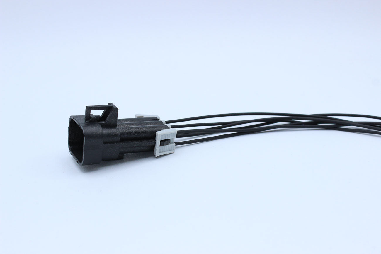 Delphi Male Metri-pack 150 Black - 6 Terminal in Style: Flying Lead. Delphi Metri-pack 150 in Black. These connectors are typically found in OEM applications and are available as a connector only or as a flying lead. An extra terminal is included with eve