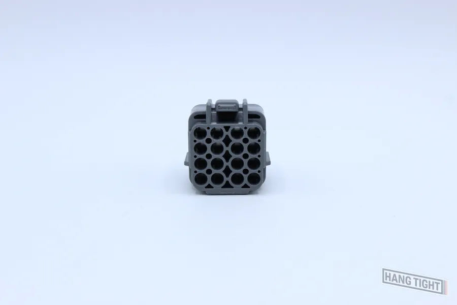 Sumitomo Female DL Gray - 16 Terminal in Style: Connector Only. Sumitomo DL in Gray. These connectors are typically found in OEM applications and are available as a connector only or as a flying lead. An extra terminal is included with every connector, be