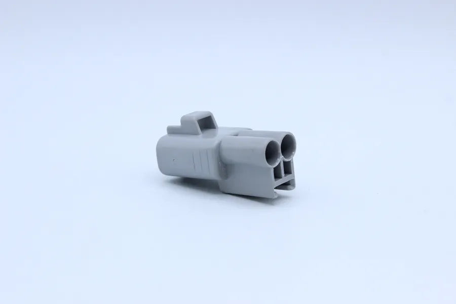 Sumitomo Male TS Gray tab width 4.8 - 2 Terminal in Style: Flying Lead. Sumitomo TS in Gray. These connectors are typically found in OEM applications and are available as a connector only or as a flying lead. An extra terminal is included with every conne