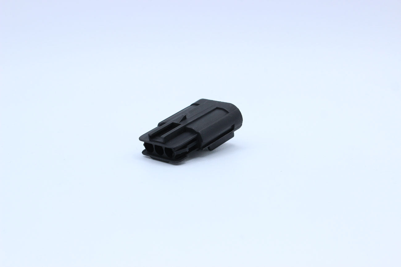 Delphi Male GT280 Black - 3 Terminal in Style: Connector Only. Delphi GT280 in Black. These connectors are typically found in OEM applications and are available as a connector only or as a flying lead. An extra terminal is included with every connector, b