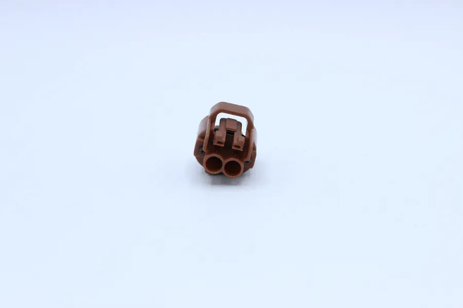 Sumitomo Female MT Brown Shrouded - 2 Terminal in Style: Connector Only. Sumitomo MT in Brown. These connectors are typically found in OEM applications and are available as a connector only or as a flying lead. An extra terminal is included with every con
