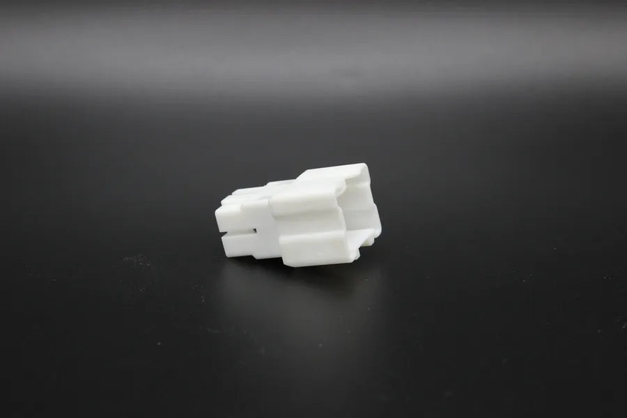 Sumitomo Male White - 6 Terminal in Style: Connector Only. Sumitomo in White. These connectors are typically found in OEM applications and are available as a connector only or as a flying lead. An extra terminal is included with every connector, because m
