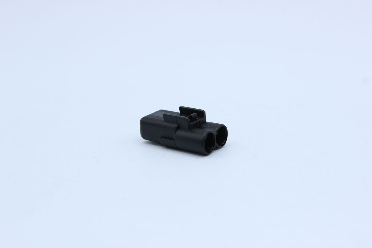 Sumitomo Female HM Black - 2 Terminal in Style: Flying Lead. Sumitomo HM in Black. These connectors are typically found in OEM applications and are available as a connector only or as a flying lead. An extra terminal is included with every connector, beca