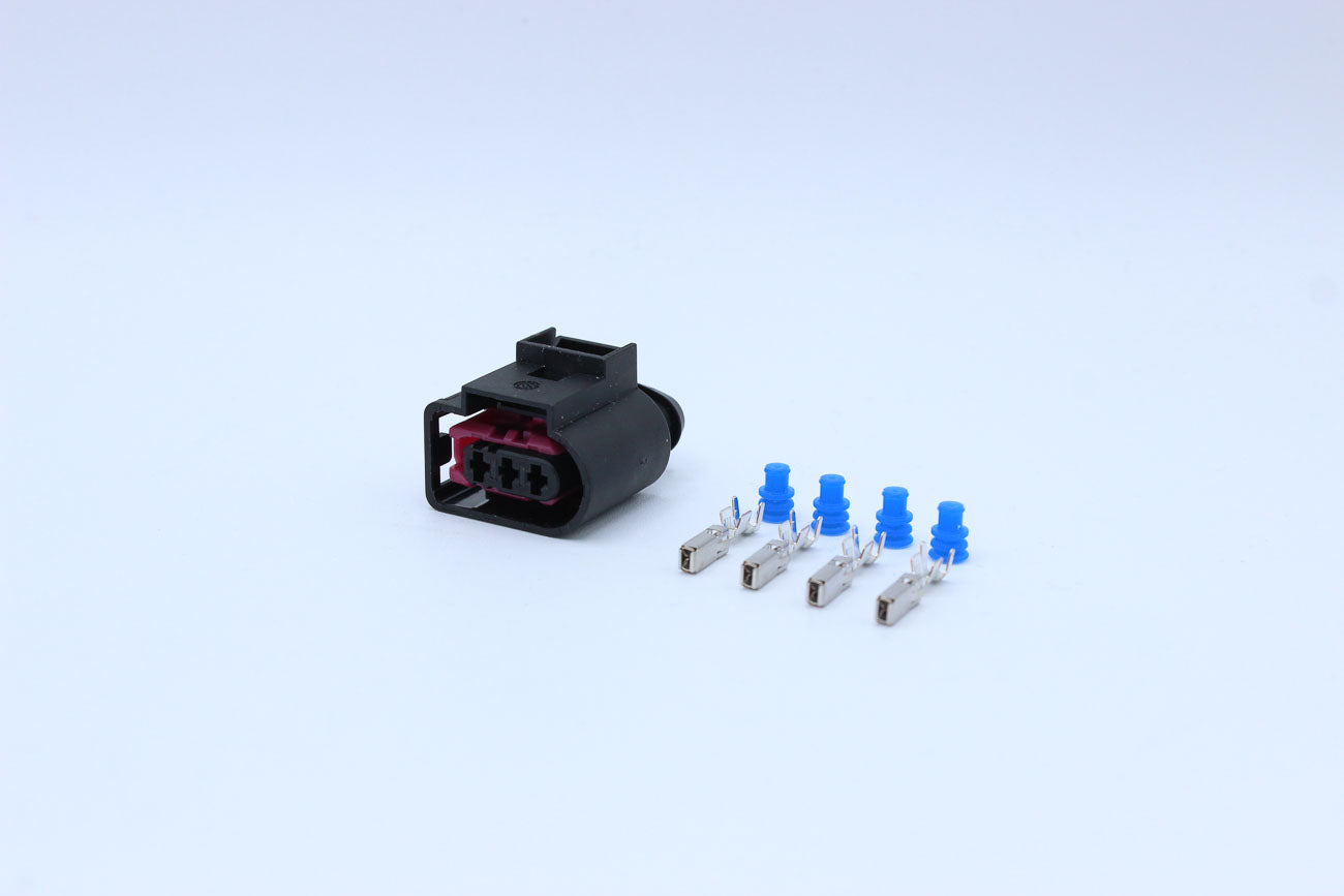 FCI Female HPCS Black - 3 Terminal in Style: Connector Only. FCI HPCS in Black. These connectors are typically found in OEM applications and are available as a connector only or as a flying lead. An extra terminal is included with every connector, because