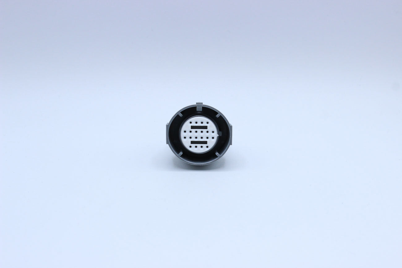 Delphi Female Micro-Pack 100 Grey - 14 Terminal in Style: Connector Only. Delphi Micro-Pack 100 in Grey. These connectors are typically found in OEM applications and are available as a connector only or as a flying lead. An extra terminal is included with