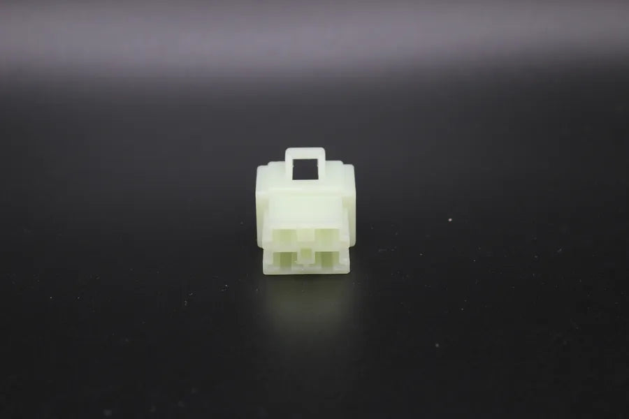 Sumitomo Male 250 Clear - 4 Terminal in Style: Connector Only. Sumitomo 250 in Clear. These connectors are typically found in OEM applications and are available as a connector only or as a flying lead. An extra terminal is included with every connector, b