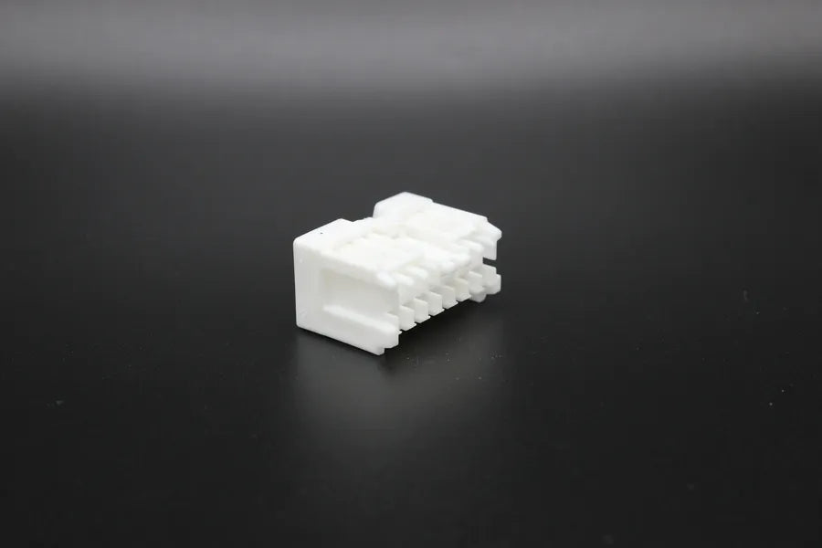 Sumitomo Female White - 10 Terminal in Style: Connector Only. Sumitomo in White. These connectors are typically found in OEM applications and are available as a connector only or as a flying lead. An extra terminal is included with every connector, becaus