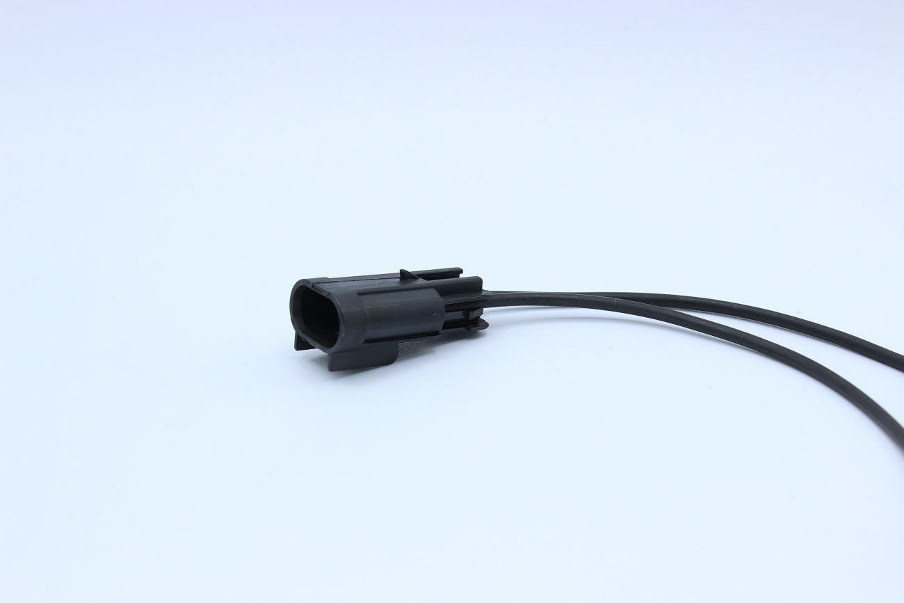 Delphi Male GT280 Black Code 2 - 2 Terminal in Style: Flying Lead. Delphi GT280 in Black. These connectors are typically found in OEM applications and are available as a connector only or as a flying lead. An extra terminal is included with every connecto