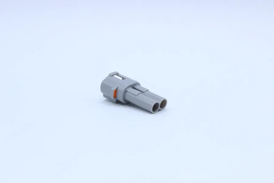 Sumitomo Male MT Gray - 2 Terminal in Style: Flying Lead. Sumitomo MT in Gray. These connectors are typically found in OEM applications and are available as a connector only or as a flying lead. An extra terminal is included with every connector, because