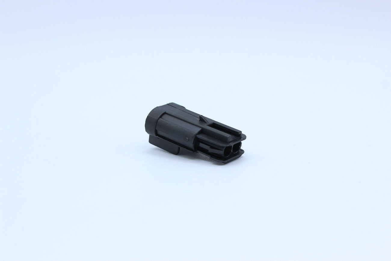 Delphi Male GT280 Black Code 2 - 2 Terminal in Style: Flying Lead. Delphi GT280 in Black. These connectors are typically found in OEM applications and are available as a connector only or as a flying lead. An extra terminal is included with every connecto