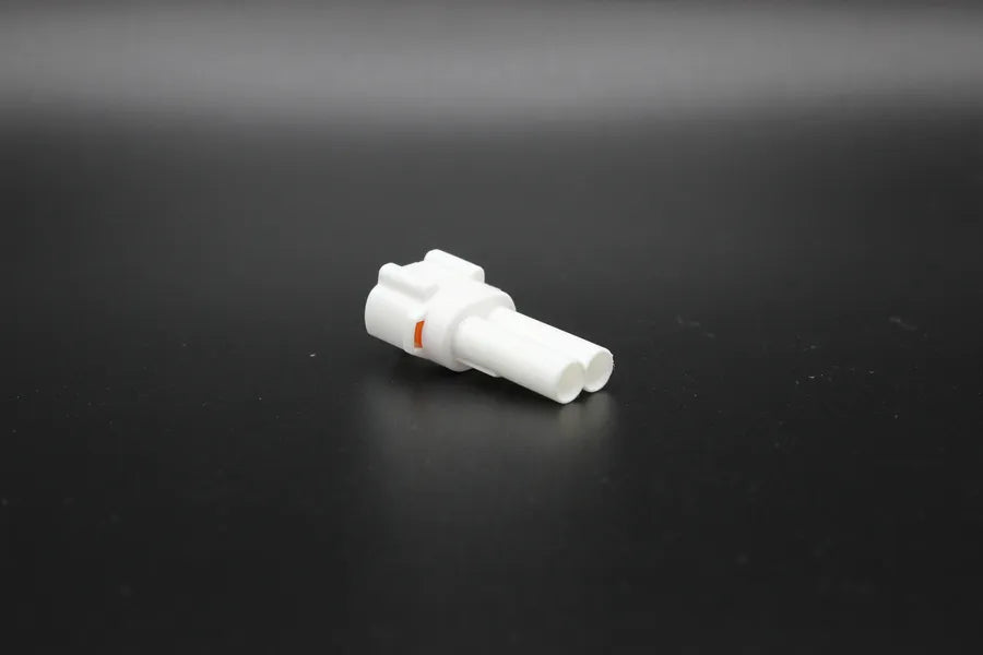 Sumitomo Male MT White - 2 Terminal in Style: Flying Lead. Sumitomo MT in White. These connectors are typically found in OEM applications and are available as a connector only or as a flying lead. An extra terminal is included with every connector, becaus