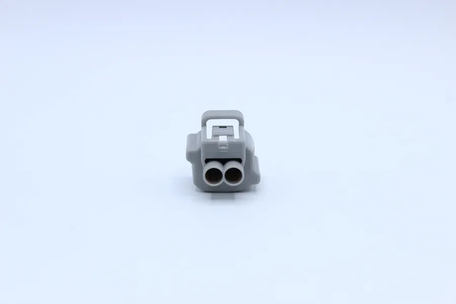 Sumitomo Female TS Gray type 2 - 2 Terminal in Style: Flying Lead. Sumitomo TS in Gray. These connectors are typically found in OEM applications and are available as a connector only or as a flying lead. An extra terminal is included with every connector,