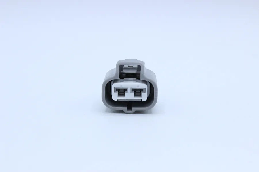 Sumitomo Female TS Gray tab width 4.8 - 2 Terminal in Style: Connector Only. Sumitomo TS in Gray. These connectors are typically found in OEM applications and are available as a connector only or as a flying lead. An extra terminal is included with every